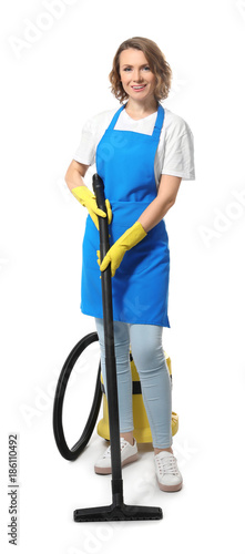 Young professional with vac...