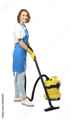 Young professional with vac...