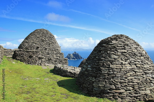 Fotografie Visit Skellig Michael and in backround Little Skellig, County Kerry, Ireland, Europe