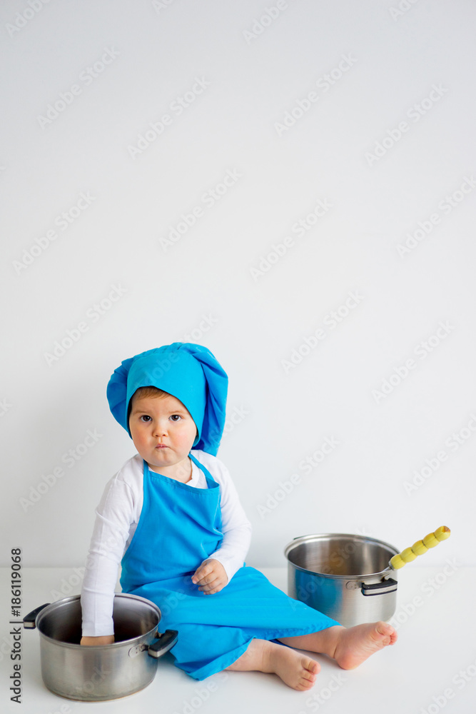 Baby in chef hat Baby in chef hat