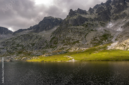 Five spiskie lakes valley. High Tatra Mountains. Slovak