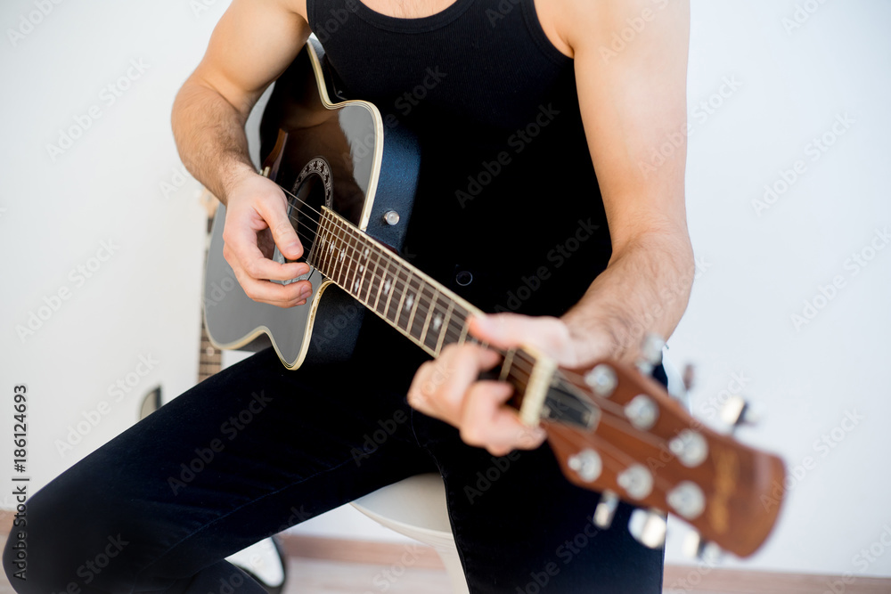 Man playing guitar