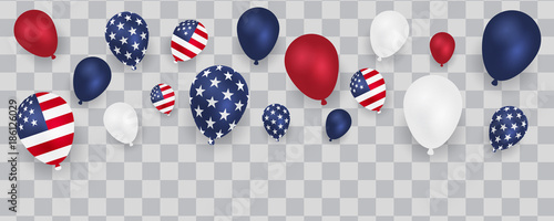 American Flag Design. American background.