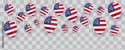 American Flag Design. American background.