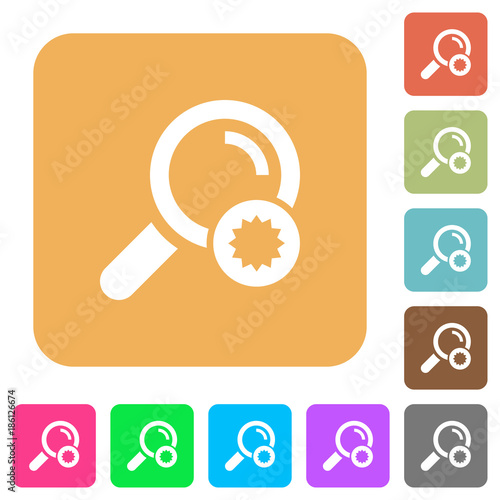 Trusted search rounded square flat icons