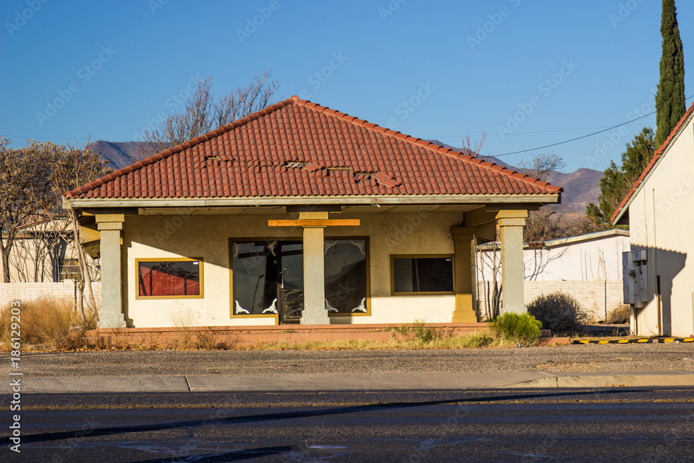 Abandoned Tile Roof Building Abandoned Tile Roof Building
