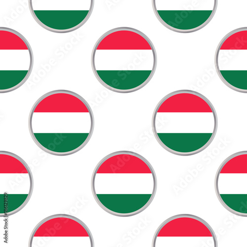 Seamless pattern from the circles with flag of Hungary Free Download Seamless pattern from the circles with flag of Hungary - GFXLoad