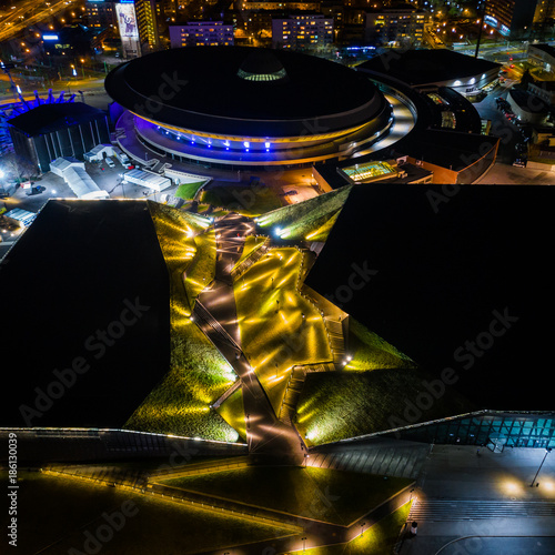 Spodek Katowice widok z drona