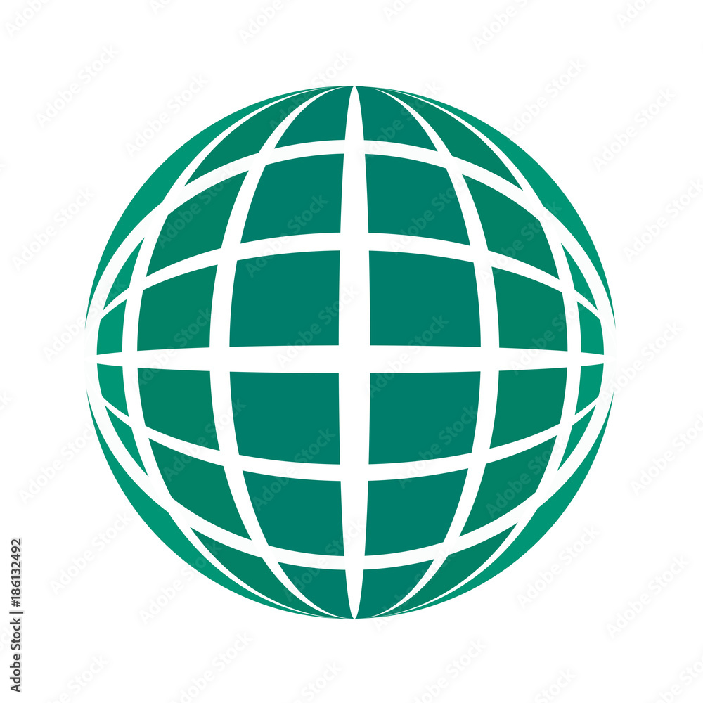 The green Planet of Earth, icon vector The green Planet of Earth, icon vector