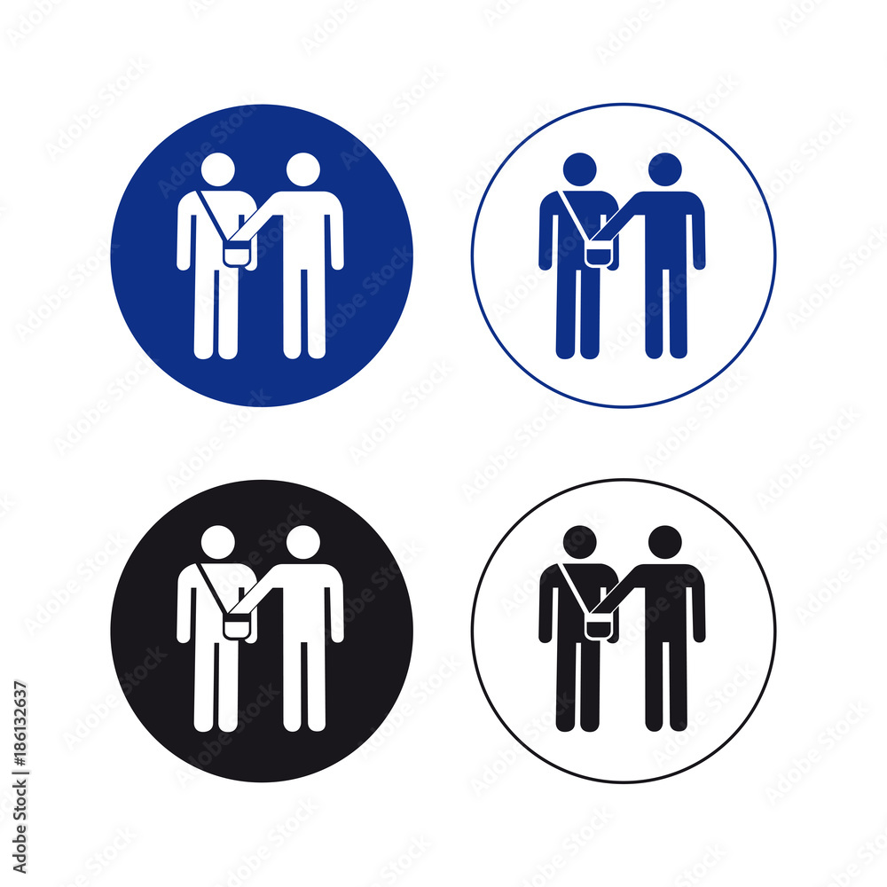 Beware of pickpockets sign set Beware of pickpockets sign set