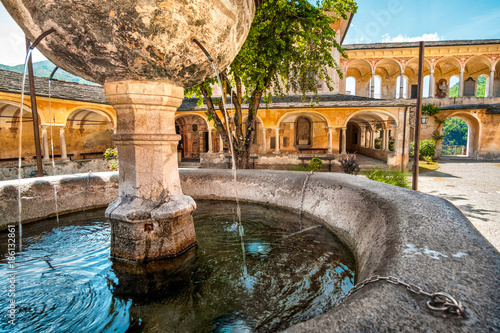 fountain gushing closeup quench thirsty water ancient architectu photo