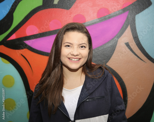 Young Asian Woman Happy Smiling 