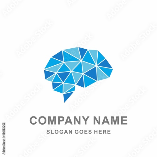 Connection Graphic Memory Science Internet Networking Digital Education Technology Brain Logo Vector Design Template