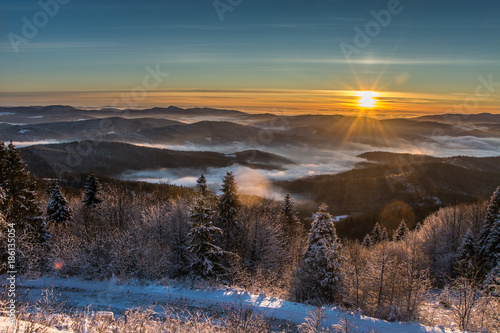 Fototapeta Naklejka Na Ścianę i Meble -  Zima na Jaworzynie Krynickiej,Beskid Sądecki