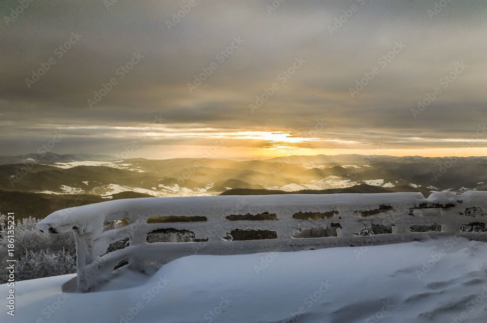 Zima na Jaworzynie Krynickiej,Beskid Sądecki Zima na Jaworzynie Krynickiej,Beskid Sądecki