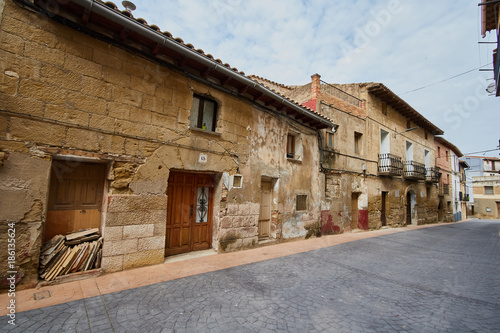 Erla village in Zaragoza province, Spain