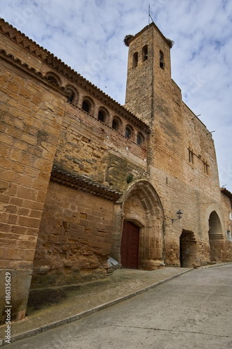 Erla village in Zaragoza province  Spain