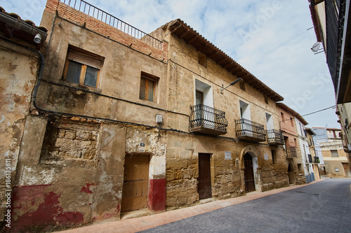 Erla village in Zaragoza province, Spain