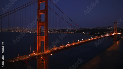 golden gate bridge in san francisco, california at night