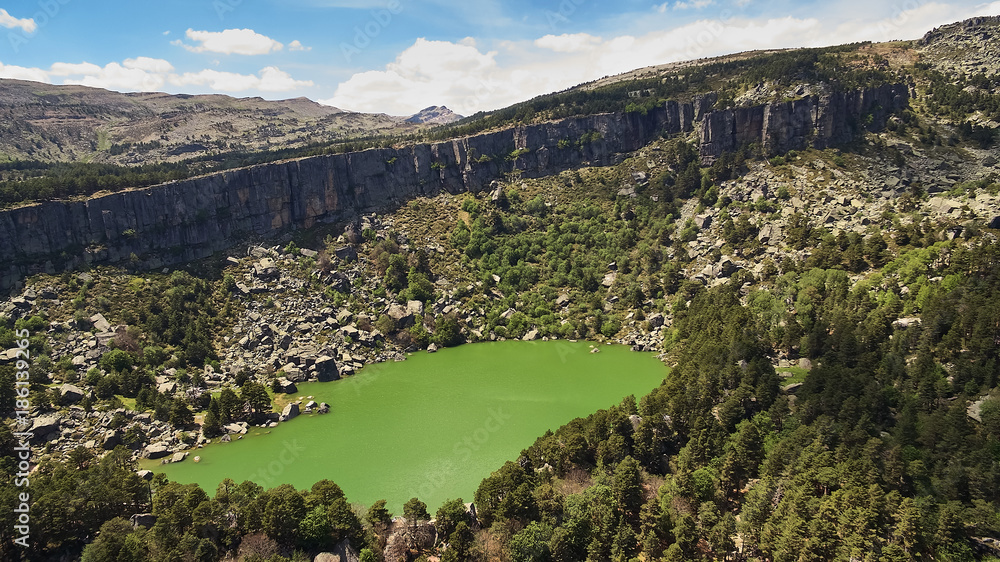 Black Lagoon Urbion in Soria province, Spain
