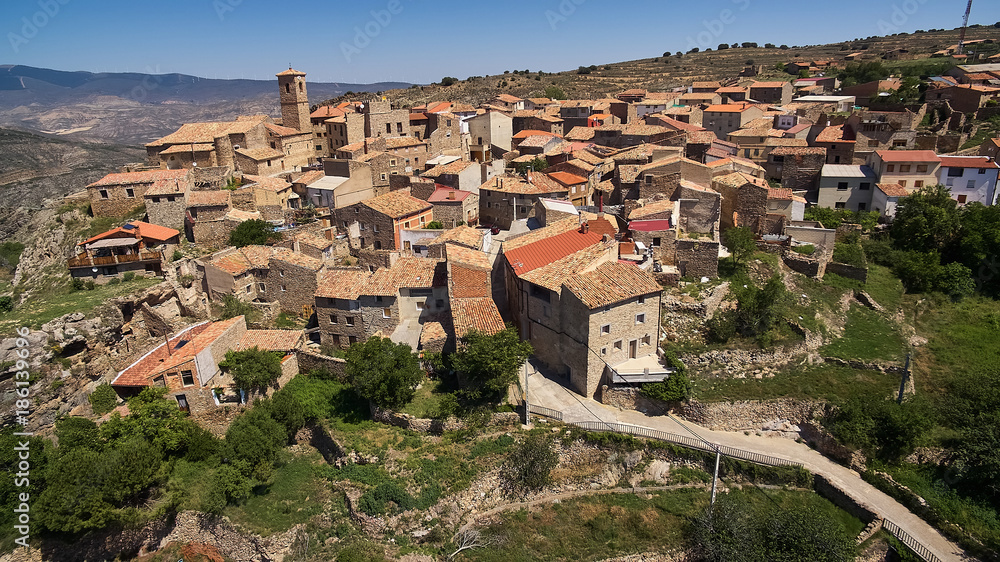 San Felices village in Soria province, Spain