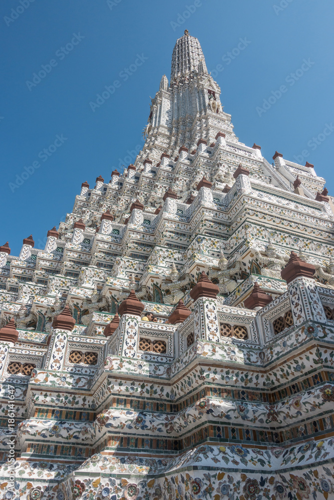 Wat Arun, Temple of Dawn the landmark of Thailand