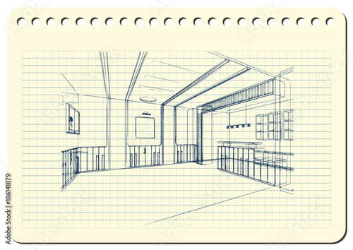 Graphic illustration with decorative architecture 2_2
