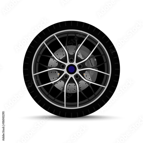 realistic cars wheel