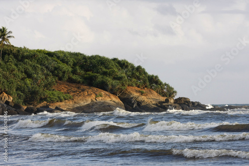 Strand und Küste am indischen Ozean