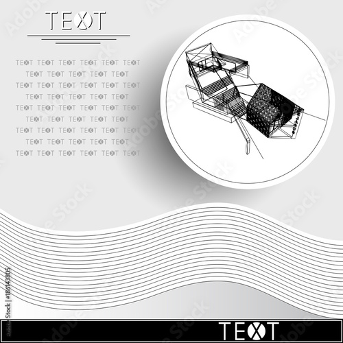 Graphic illustration with decorative architecture 15_3