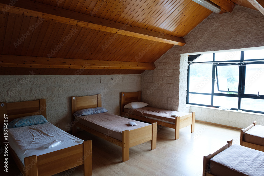 Bedroom in a Hostal on the Way of St. James in Spain Bedroom in a Hostal on the Way of St. James in Spain