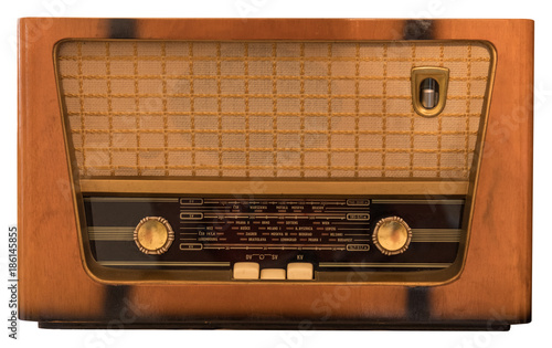Old lamp radio,