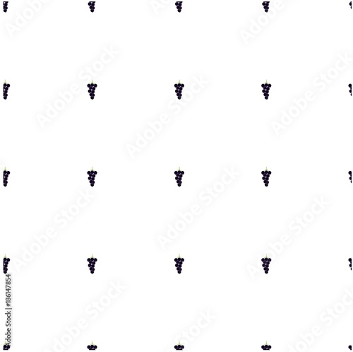 Seamless background flat design purple currant on white stock vector illustration © danylyukk