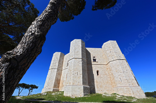 Castel del Monte, castrum Sancta Maria de Monte, ist ein Bauwerk aus der Zeit des Stauferkaisers Friedrich II. in Apulien, Italien