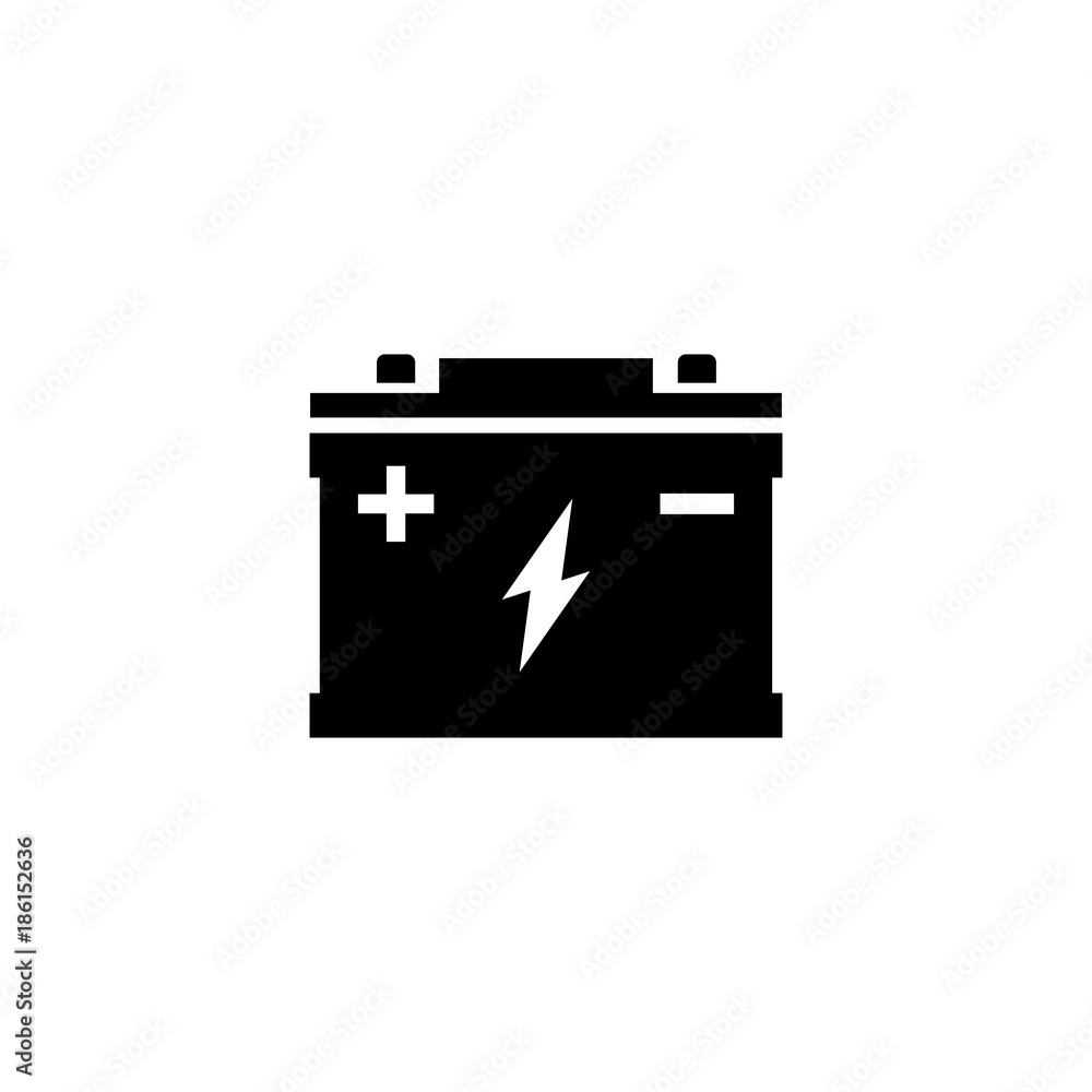 Car battery vector icon Car battery vector icon