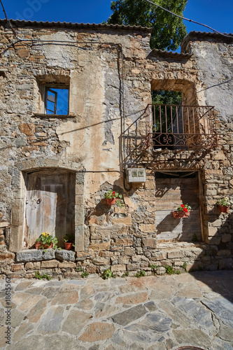 Puertolas village in Huesca province, Spain photo