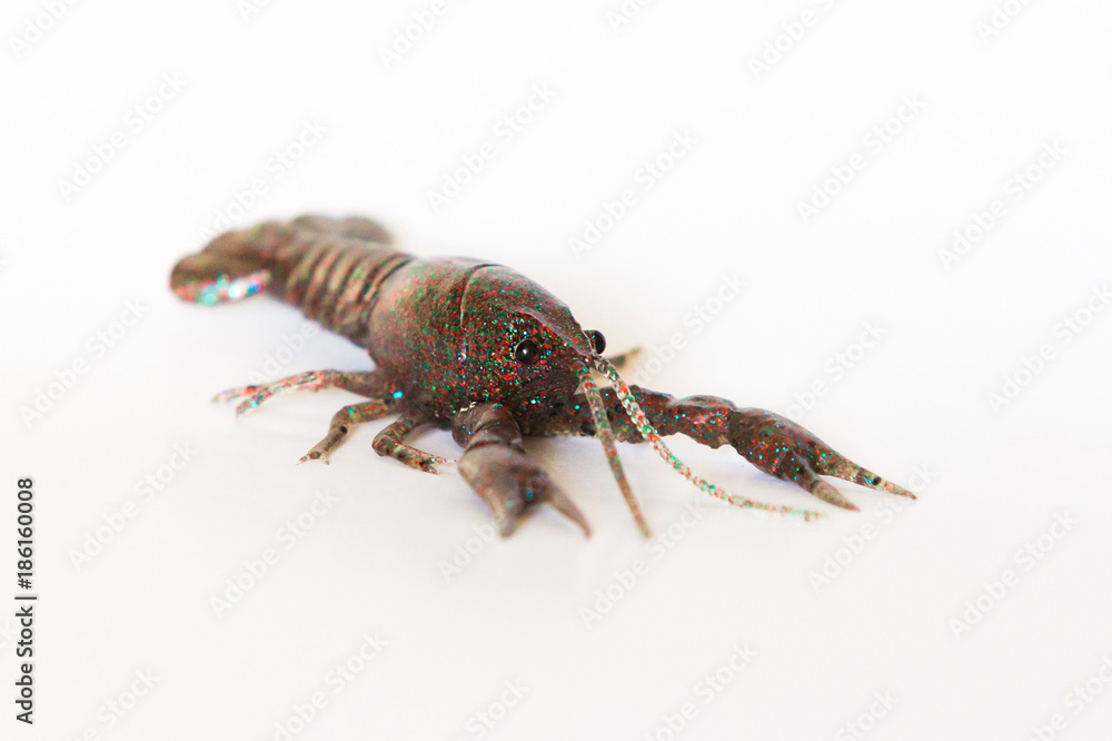Fishing wobblers and lure on a white background Fishing wobblers and lure on a white background