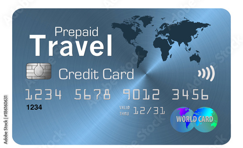 This is a generic prepaid travel credit card. These cards make transactions convenient while traveling without having to deal with different currencies and replace the need for carrying cash. photo