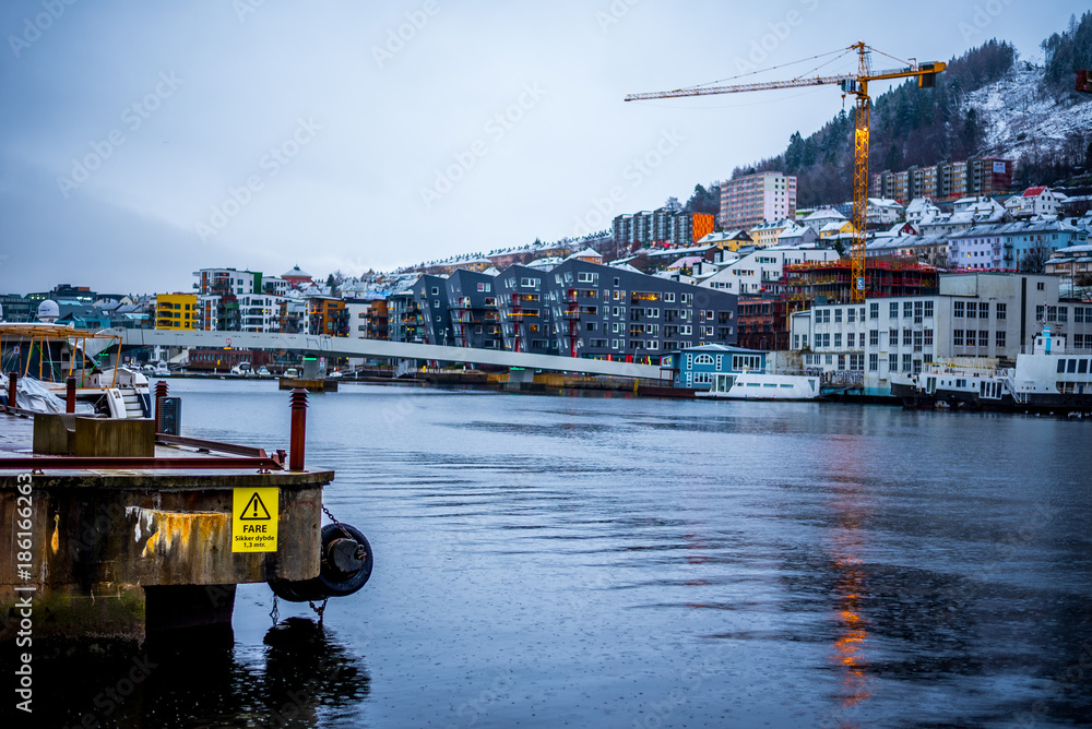 Modern district in Bergen, Norway