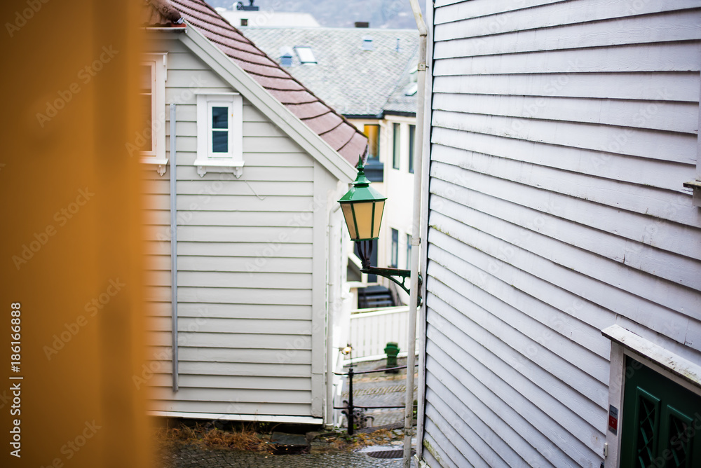Street lamp, Bergen, Norway