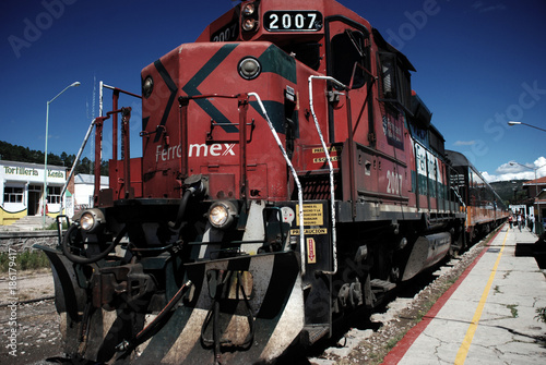 train of Chepe in Barranca del Cobre photo
