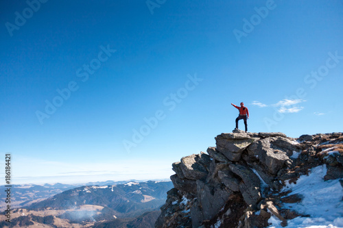 Climber on top.