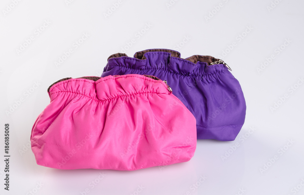 cosmetics bag on a background cosmetics bag on a background