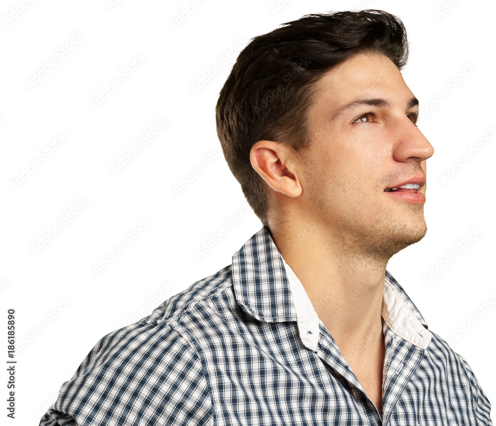 Obraz premium man isolated on white