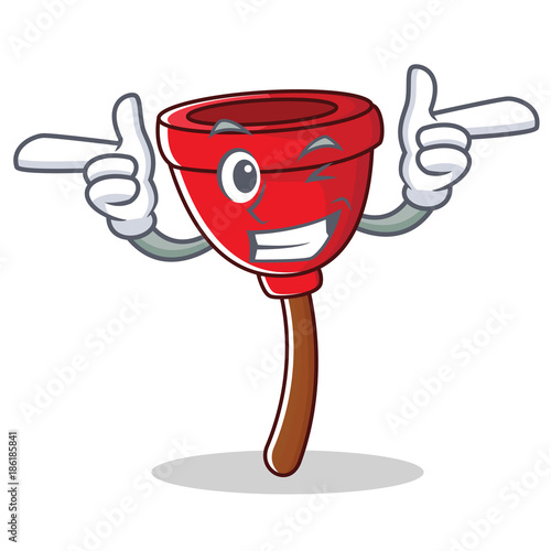 Wink plunger character cartoon style