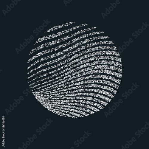 Monochrome printing raster. Abstract vector halftone background.