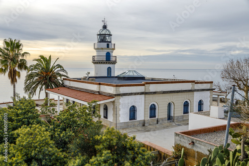 Calella Lighthouse is active lighthouse situated in coastal town of Calella, Spain
