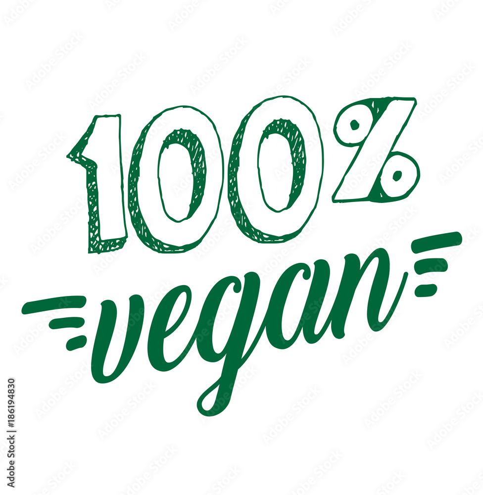 Fototapeta premium 100% vegan