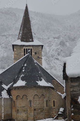 Eglise de Vieille-Aure, St-Lary Soulan, Pyrénées française photo