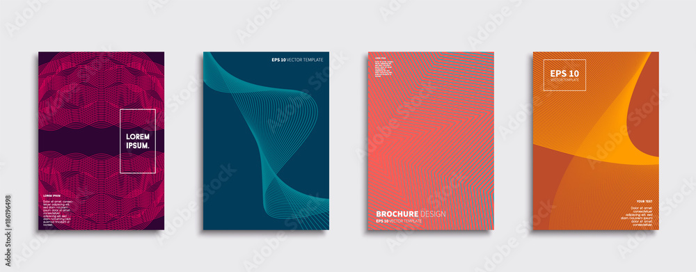 Obraz premium Minimal Vector cover designs.